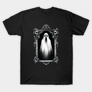 horror ghost in mirror T-Shirt